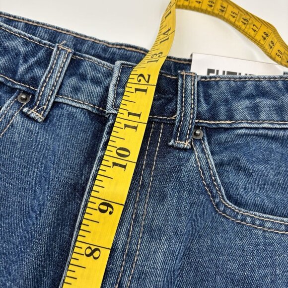 Future Collective Reese Sz 4 Western Seamed High Rise Straight Leg Denim Jeans - Picture 5 of 7